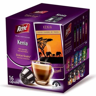 Rene 케냐 AA 돌체구스토 호환 캡슐 커피, 7g, 16개입, 1개