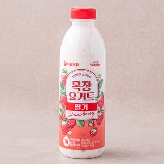 서울우유 신선함이 살아있는 목장요거트 딸기, 750ml, 1개