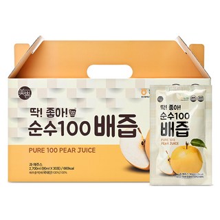 미쁨생활건강 딱좋아 순수100 배즙, 90ml, 30개