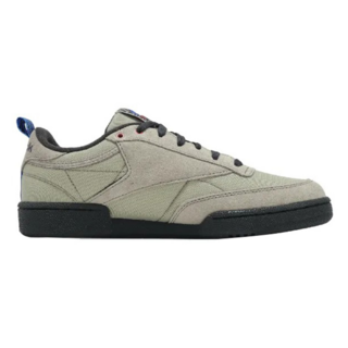 Reebok 麂皮拼接復古休閒鞋 Club C85, 27cm, 卡其色