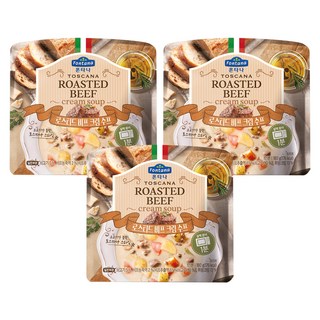 폰타나 로스티드 비프 크림 수프, 180g, 3개