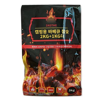 1KGTHE 캠핑용 바비큐 참숯