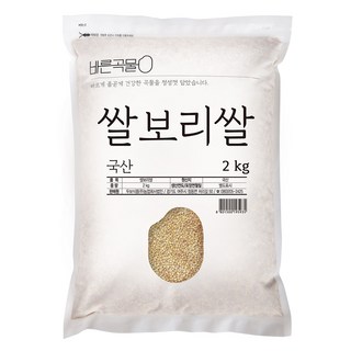 바른곡물 국산 쌀보리쌀, 2kg, 1개