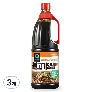 청정원 불고기양념 진, 2kg, 3개
