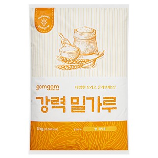 곰곰 강력 밀가루 3kg 1개 상품 이미지