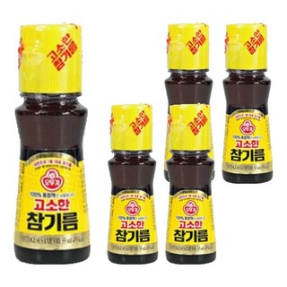 오뚜기 고소한 참기름 병, 55ml, 5개