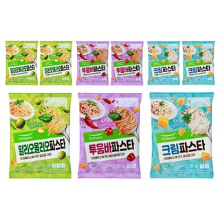풀무원 알리오 올리오 파스타 144g 3p + 투움바 파스타 150g 3p + 크림 파스타 150g 3p, 1세트