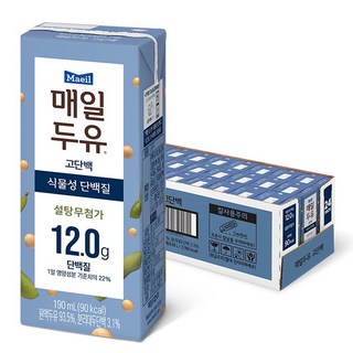 매일두유 고단백 플레인, 190ml, 24개