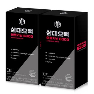 삼대오백 아르기닌 6300mg 15포, 330g, 2개 세트 헬스보충제