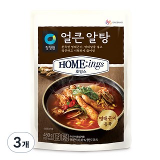 청정원 호밍스 얼큰 알탕 450g, 3팩 세트 동태찌개 청정원 호밍스 얼큰 알탕 450g, 3팩 세트 동태찌개