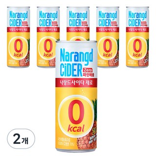 나랑드사이다 제로 파인애플, 245ml, 12개