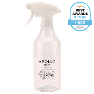 APOLLO 클리어 분무기 500ml, 투명, 1개