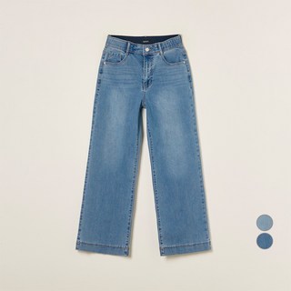 로엠 여성용 Fit me 와이드 데님 팬츠 숏ver