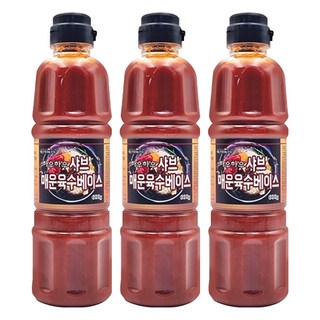 하우하우 매운육수베이스, 600g, 3개