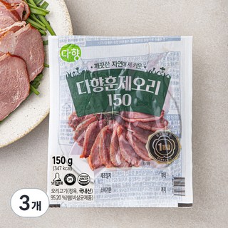 다향오리 훈제오리 슬라이스, 150g, 3개