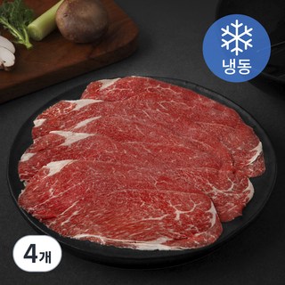 미국산 앞다리살 불고기 샤브샤브용 (냉동), 400g, 4개