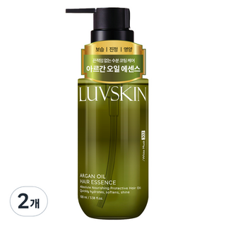 루브스킨 아르간오일 헤어에센스 화이트머스크향, 2개, 100ml