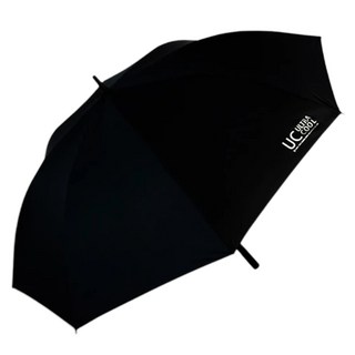 TDN RACING 降溫防雷高爾夫傘,降溫黑膠布,玻璃纖傘骨,超潑水傘布,自動開傘, 極致黑, 1支