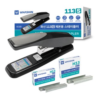 화신 스테이플러 113s + 스테이플 H13 8mm + H13 12mm, 혼합색상, 1세트