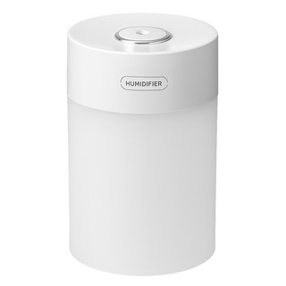 홈플래닛 무드 라이팅 미스트 분사 미니 가습기 600ml, 화이트, LLD-J261