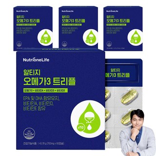 뉴트리원 알티지 오메가3 트리플, 60정, 4개