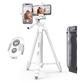 셀루미 136cm 고강성 하이 퍼포먼스 삼각대 화이트 + 리모컨 화이트 풀세트, SEL-TRD150A(화이트&화이트), 1개