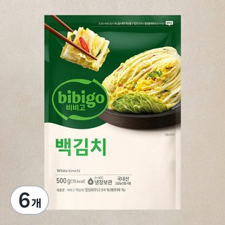 비비고 백김치, 500g, 6개