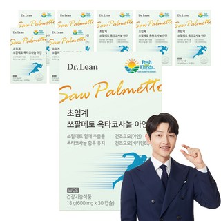 닥터린 초임계 쏘팔메토 옥타코사놀 아연 18g, 30정, 8개