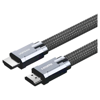 UGREEN 綠聯 8K HDMI 2.1傳輸線 金屬殼編織線 收納平整版, 1條, 1m