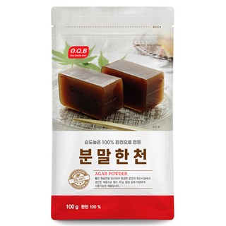 OQB 분말 한천 100g 1개 실한천 OQB 분말 한천 100g 1개 실한천