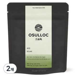 오설록 세작 녹차 잎차, 40g, 1개입, 2개