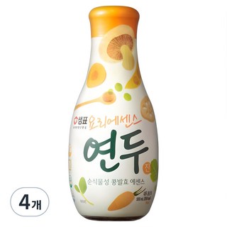 샘표 요리에센스 연두 진, 500ml, 4개