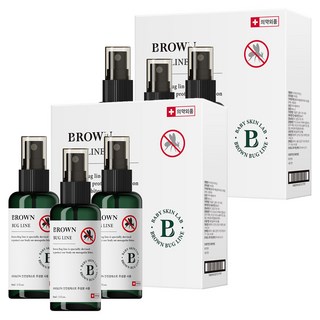 브라운 버그라인 모기벌레기피제, 60ml, 6개