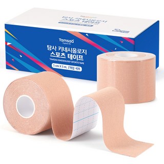 탐사 키네시올로지 스포츠 테이프 5cm*5m, 1개, 2개입