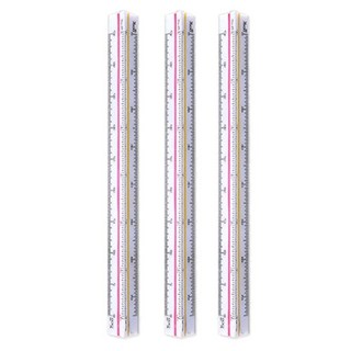 블루마토 삼각스케일자 15cm, 3개, 혼합 색상