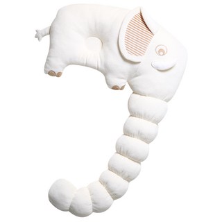 아꼬모베베 애착 필로우 짱구베개, 코끼리 베이지, 1개