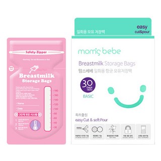 맘스베베 국내 제조 베이직 일회용 모유저장팩 180ml, 30개입, 1개