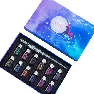 미니띠네 미니제이드 크리스탈 유리 만년필과 잉크 세트