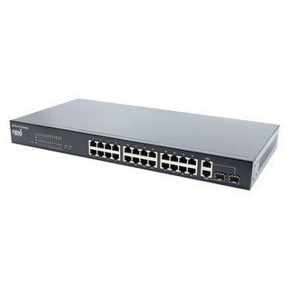nexi 24+2埠PoE交換式集線器 350W+2埠 SFP, NX-POE2624GSR