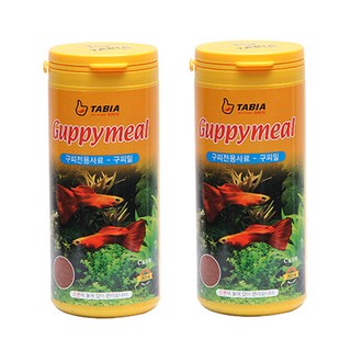타비아 구피밀 관상어 사료, 260ml, 2개