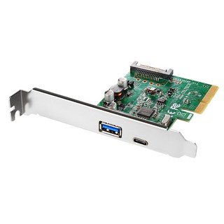 넥스트 USB 3.1 Gen2 Type C + Type A PCI Express 확장카드 NEXT-323TCA, 1개