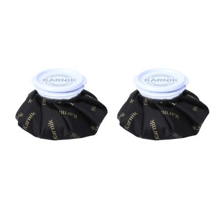 카르닉 냉온 찜질 얼음주머니 소 블랙골드 14 x 15 cm, 2개