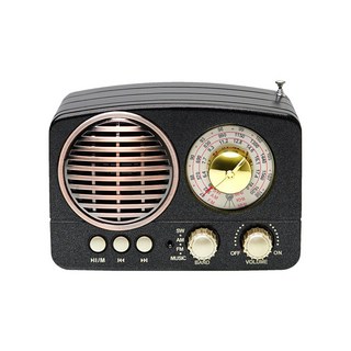 컴스마트 엔틱 블루투스 스피커, TB280, 블랙