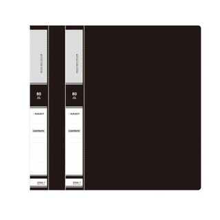 A4 세로형 링 클리어화일 80p 검정색 2개 상품 이미지