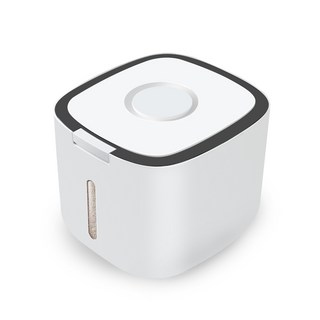 ecoco 반려동물 사료 보관통, 블랙, 10L, 1개