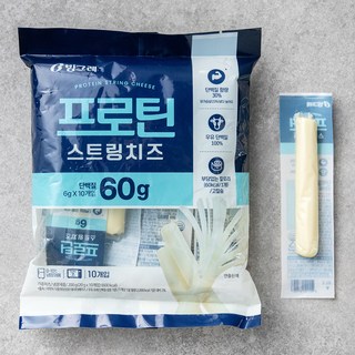 빙그레 프로틴 스트링 치즈, 10개입, 1개