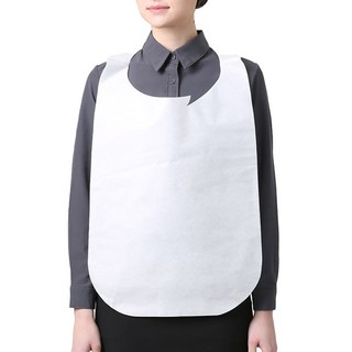 웰프런 일회용 부직포 위생 앞치마, 화이트, 100개