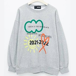 BNX 女式 Raised Sunny Cloud 圓領運動衫 BU4TS018L0