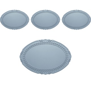 시라쿠스 로렐 실리콘 매트 4p, 챠콜, 43 x 30 cm, 4개