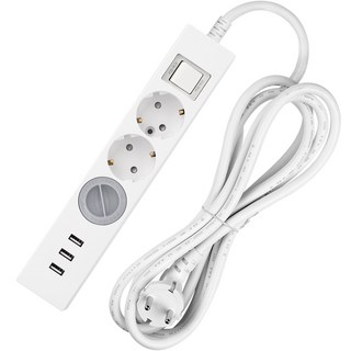 스윗홈 국산 멀티탭 USB 3포트 과부하차단 3구 + 안전커버 1p 세트, 3m, 혼합색상, 1세트